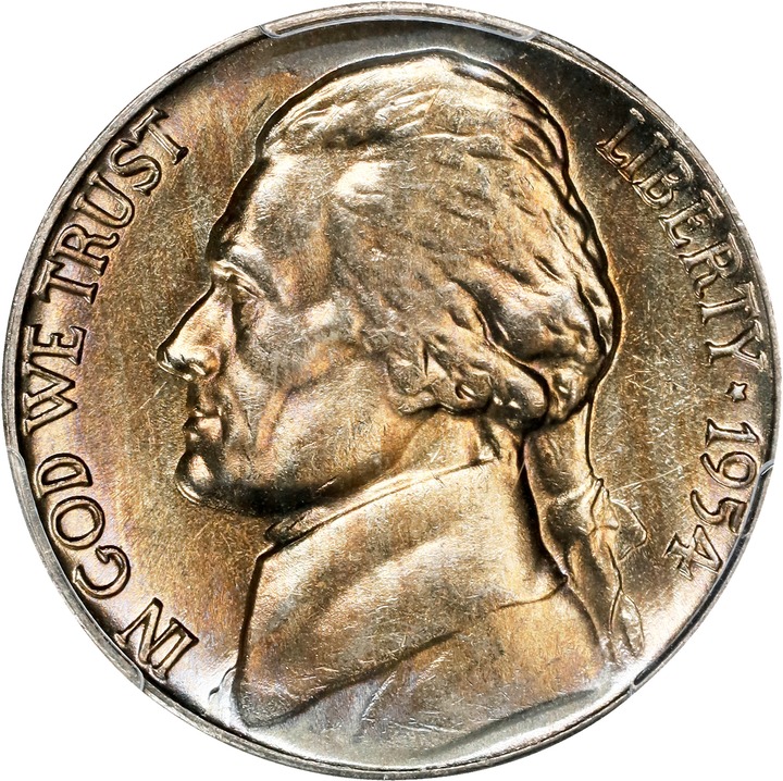 1954-D 5c MS FS MS66 FS CAC thumbnail 3
