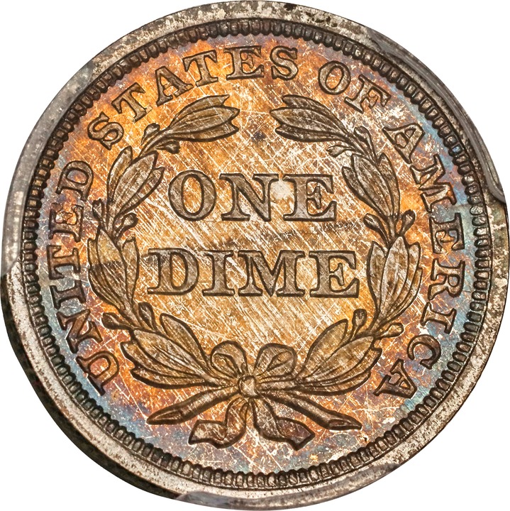 1856 10c Small Date PR CAM thumbnail 5