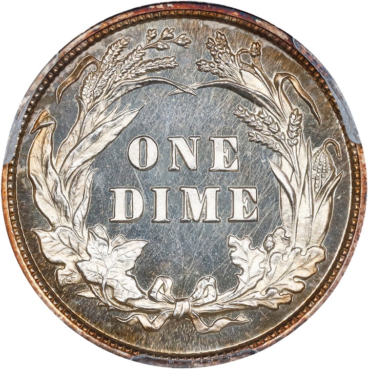Barber Dime 10c 1892-1916 PR CAM [Type] PR65 CAM thumbnail 2