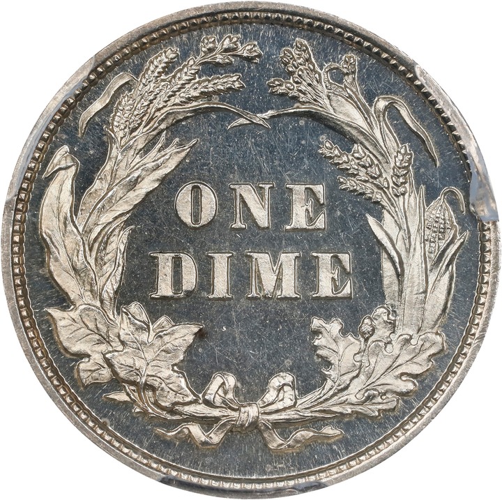 Barber Dime 10c 1892-1916 PR CAM [Type] PR64 CAM thumbnail 2