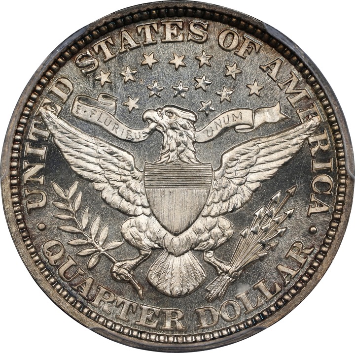 1892 25c MS PL MS62 PL thumbnail 3