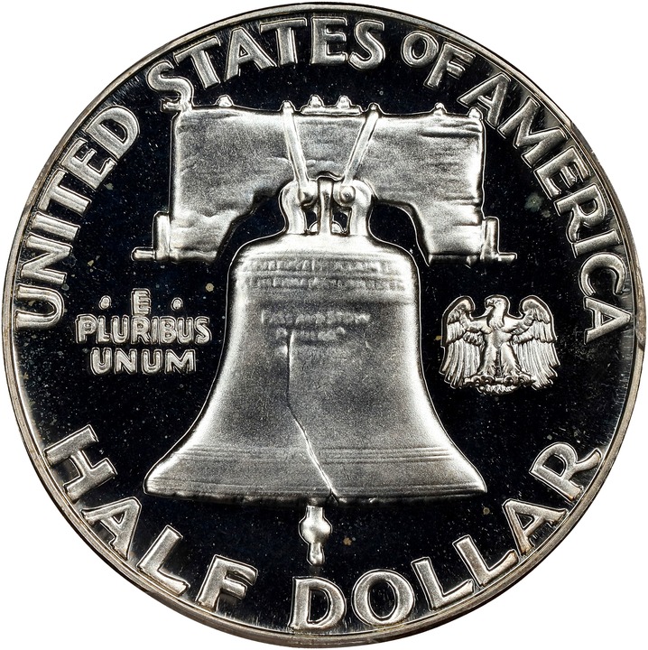 1961 50c Doubled Die Reverse PR CAM thumbnail 5