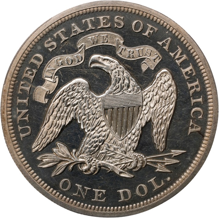 1873 $1  Seated Liberty PR CAM PR64 CAM thumbnail 2