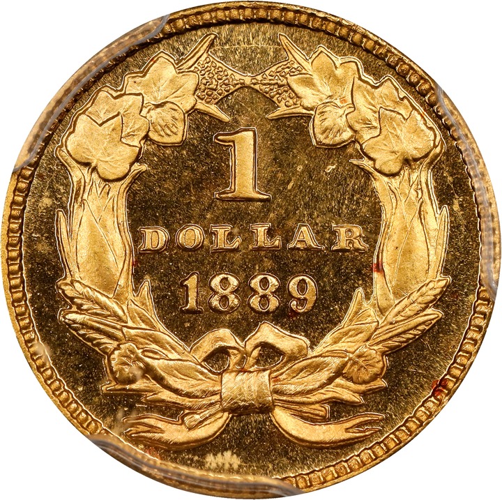 Liberty Gold Dollar G$1 Type 3, 1856-1889 PR CAM [Type] PR66 CAM CAC thumbnail 2