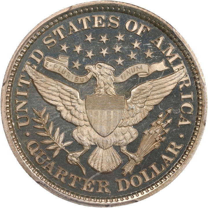 Barber Quarter 25c 1892-1915 PR DCAM [Type] PR67 DCAM thumbnail 4