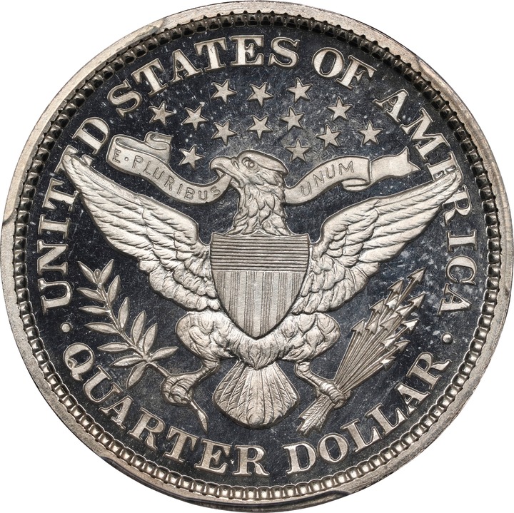 Barber Quarter 25c 1892-1915 PR DCAM [Type] PR67 DCAM thumbnail 6