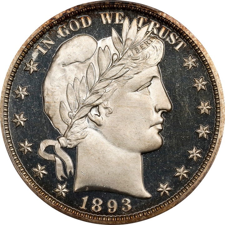 Barber Half Dollar 50c 1892-1915 PR DCAM [Type] PR67 DCAM thumbnail 5
