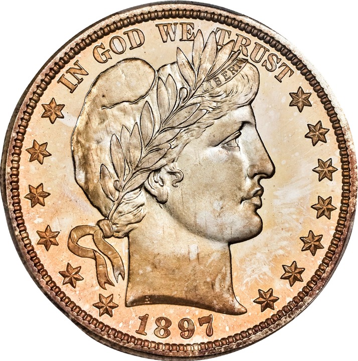 Image for Barber Half Dollar 50c 1892-1915 PR DCAM [Type] PR68 DCAM CAC