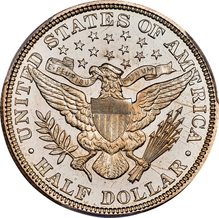 Barber Half Dollar 50c 1892-1915 PR DCAM [Type] PR68 DCAM CAC thumbnail 2