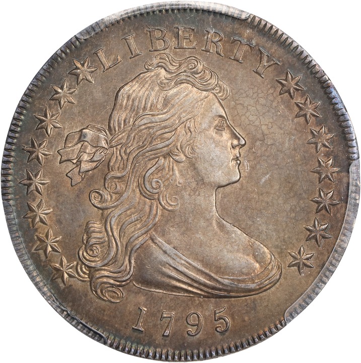 1795 $1  Draped Bust, Off-Center Bust MS63 thumbnail 13