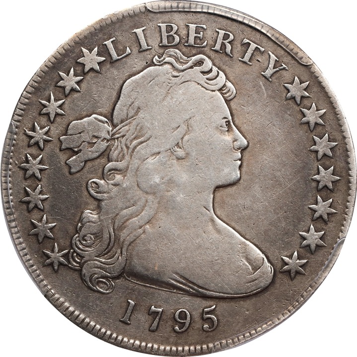 1795 $1  Draped Bust, Off-Center Bust AG2 thumbnail 5