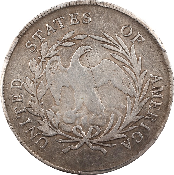 1795 $1  Draped Bust, Off-Center Bust AG2 thumbnail 6