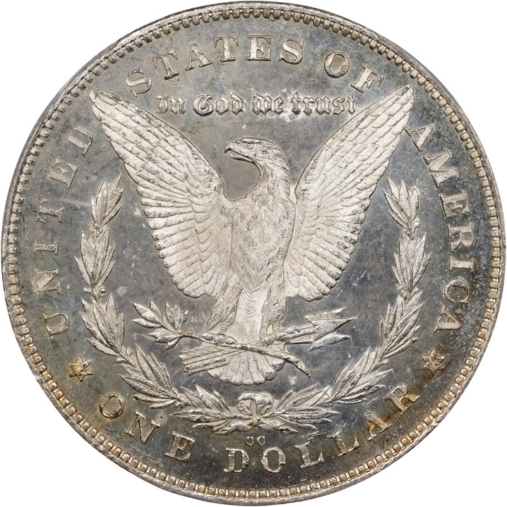 1880/79-CC $1  Reverse of 1878 MS DMPL MS65 DMPL thumbnail 4