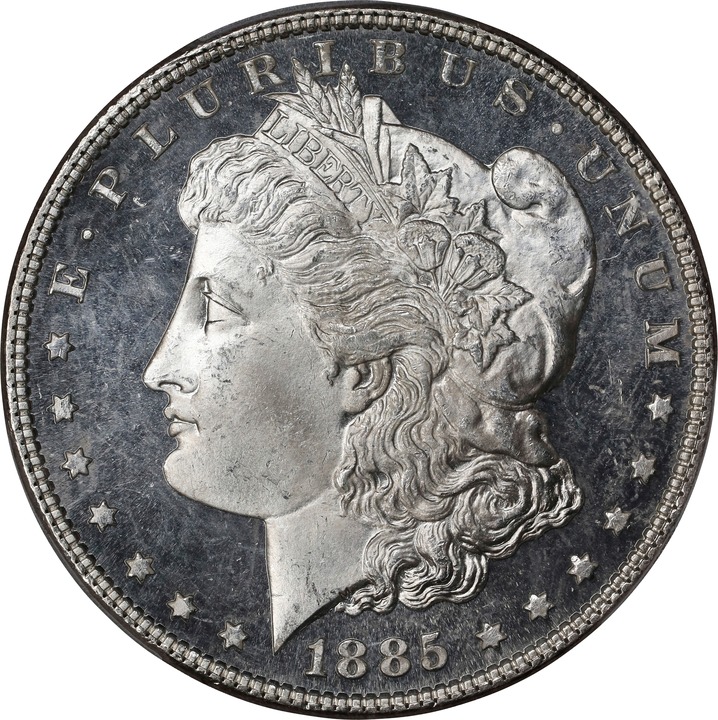1885 $1  MS DMPL MS66 DMPL CAC thumbnail 3