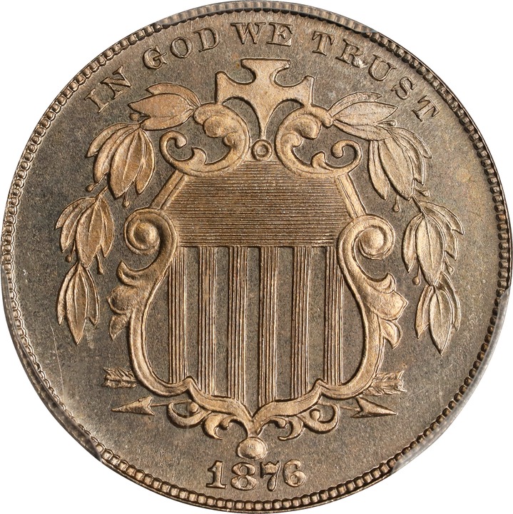 1876 5c PR66 thumbnail 3