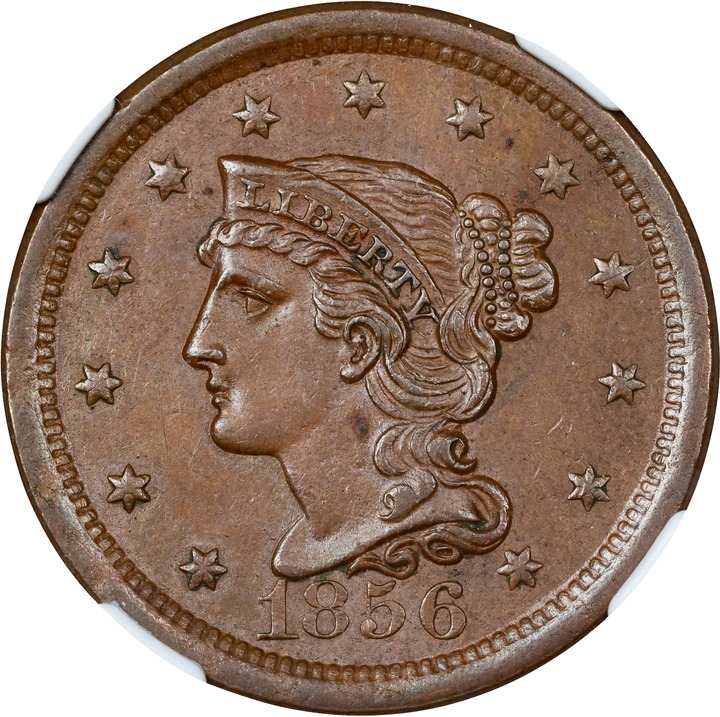 1856 1c Upright 5, N-10 MS BN thumbnail 5