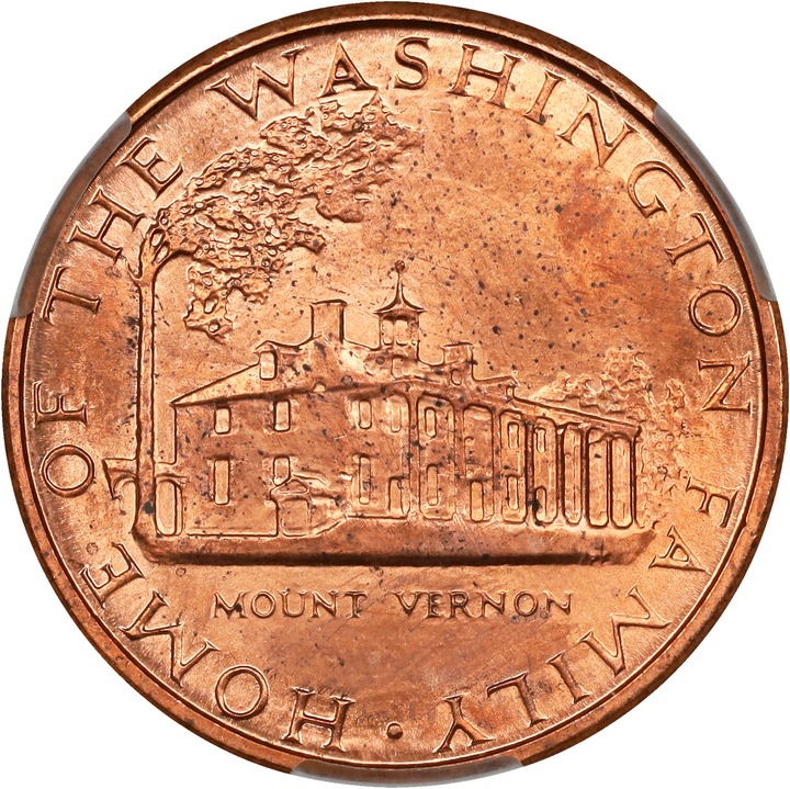 "1759" (1982) P1c Martha Washington, Copper, J-2180 MS RD MS64 RD thumbnail 2
