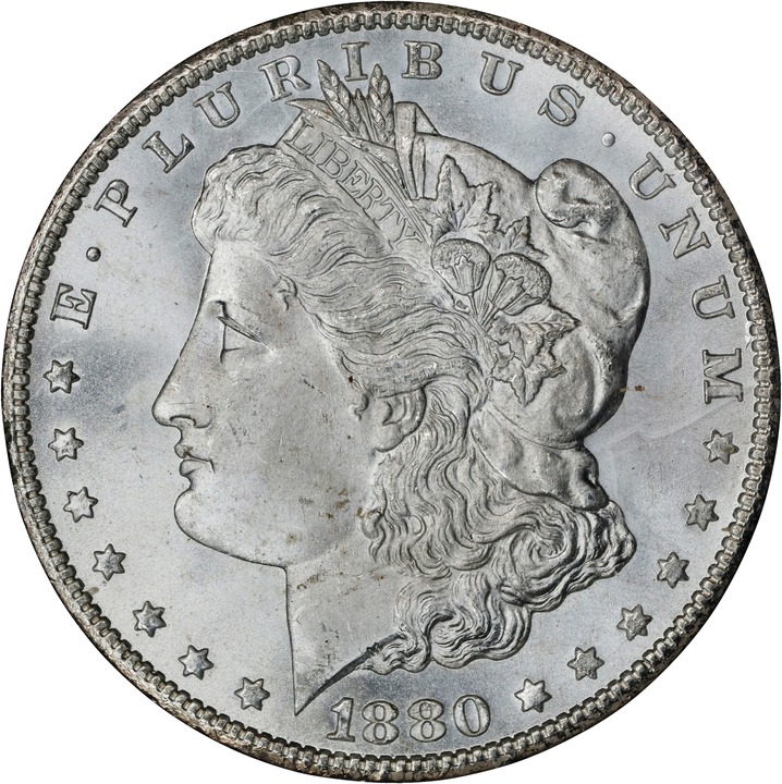 1880-CC $1  GSA Hoard, Hard package MS66 CAC thumbnail 3