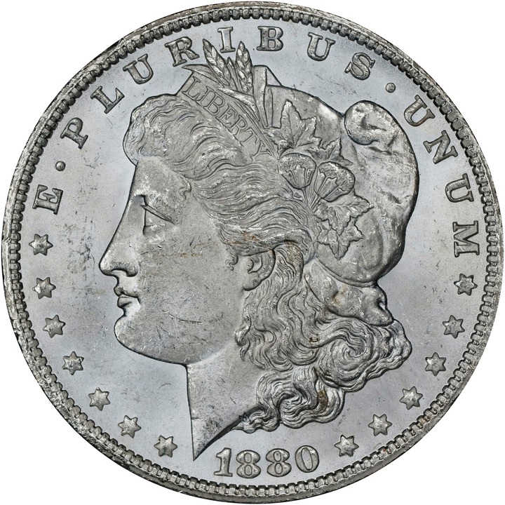 1880-CC $1  Reverse of 1878, 8/7, GSA Hoard, Hard package MS63 thumbnail 3