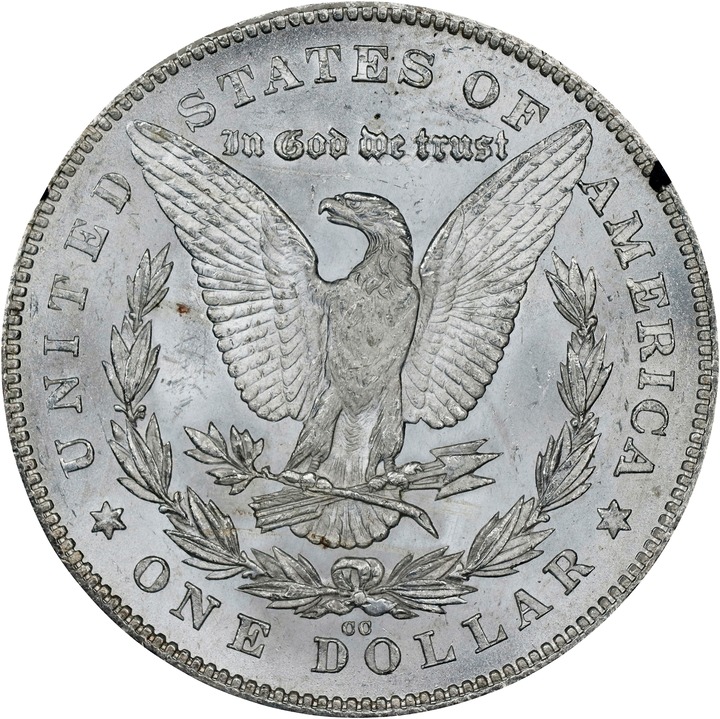 1880-CC $1  Reverse of 1878, 8/7, GSA Hoard, Hard package MS63 thumbnail 4