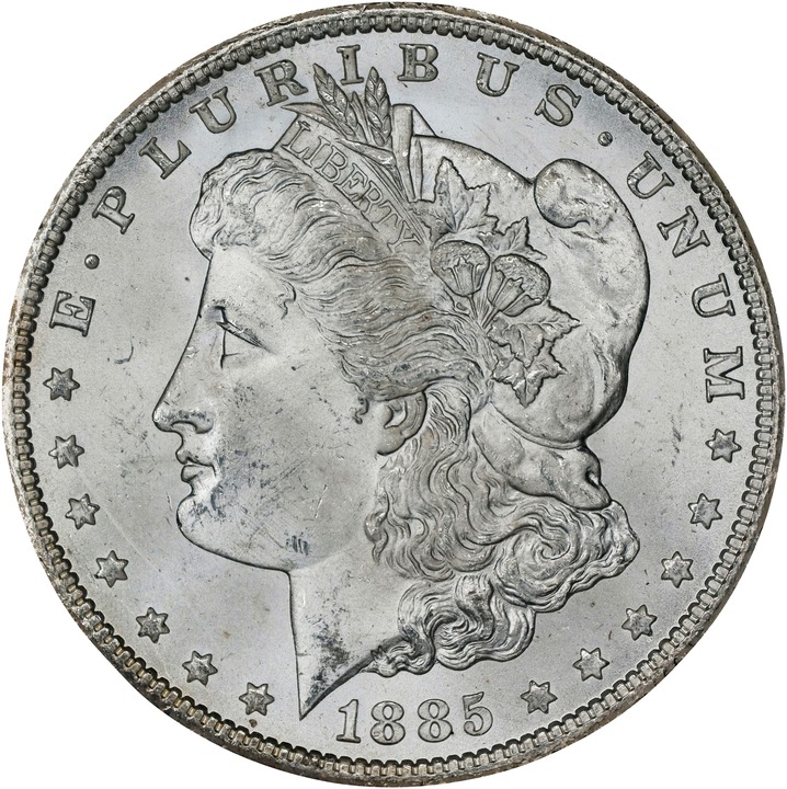 1885-CC $1  GSA Hoard, Hard package MS65 CAC thumbnail 5