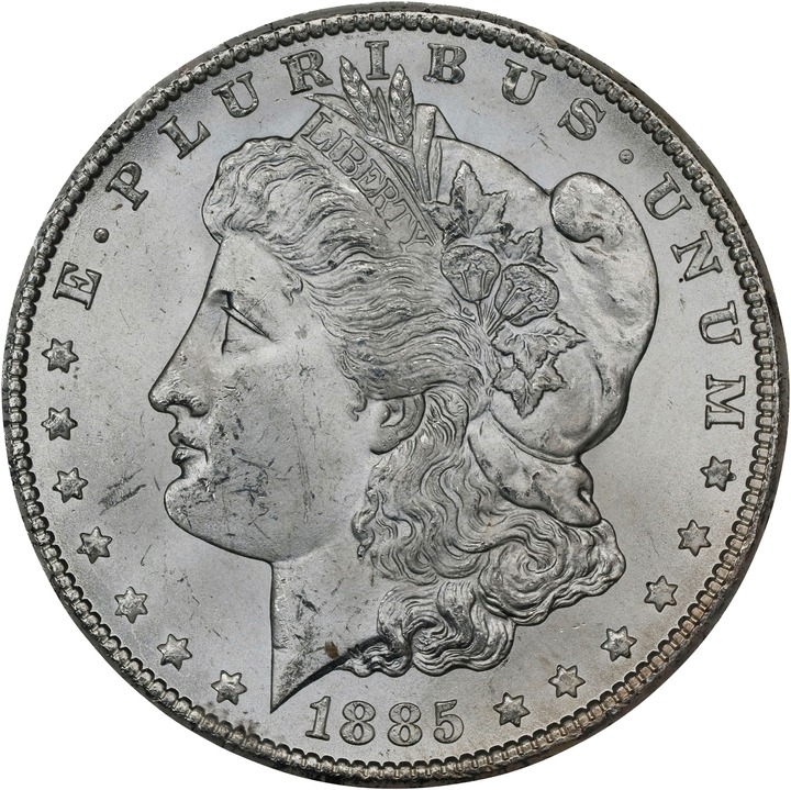 1885-CC $1  GSA Hoard, Hard package MS64 CAC thumbnail 5