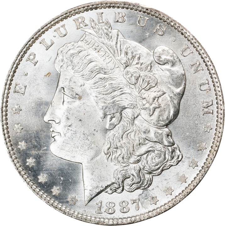 Image for 1887 $1  GSA Hoard MS60 CAC