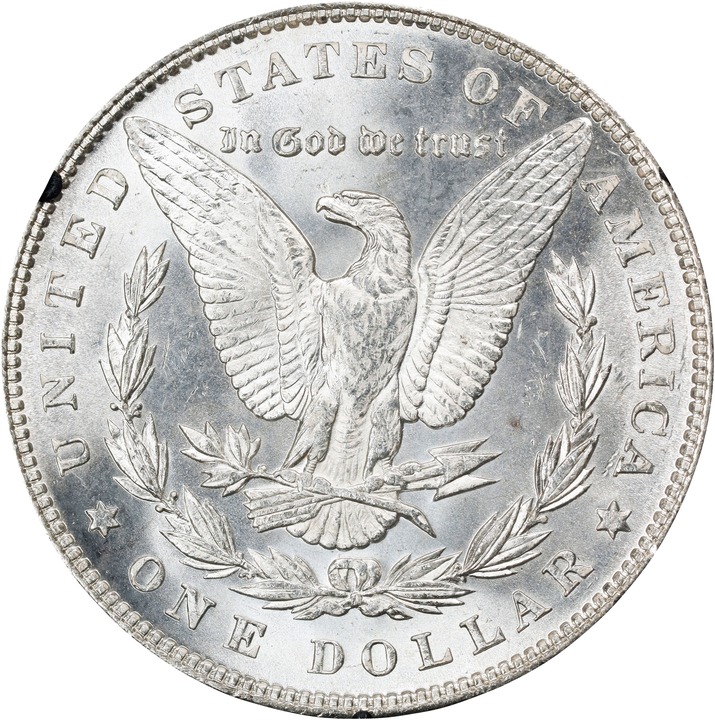 1887 $1  GSA Hoard MS60 CAC thumbnail 2