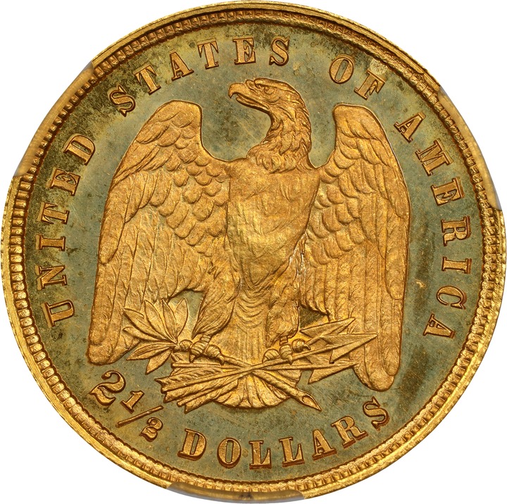 1878 P$2.50 Gold, J-1566 PR CAM thumbnail 3