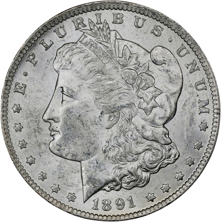 Morgan $1  Carson City Mint, GSA Hoard Hard package [Type] MS60 thumbnail 3