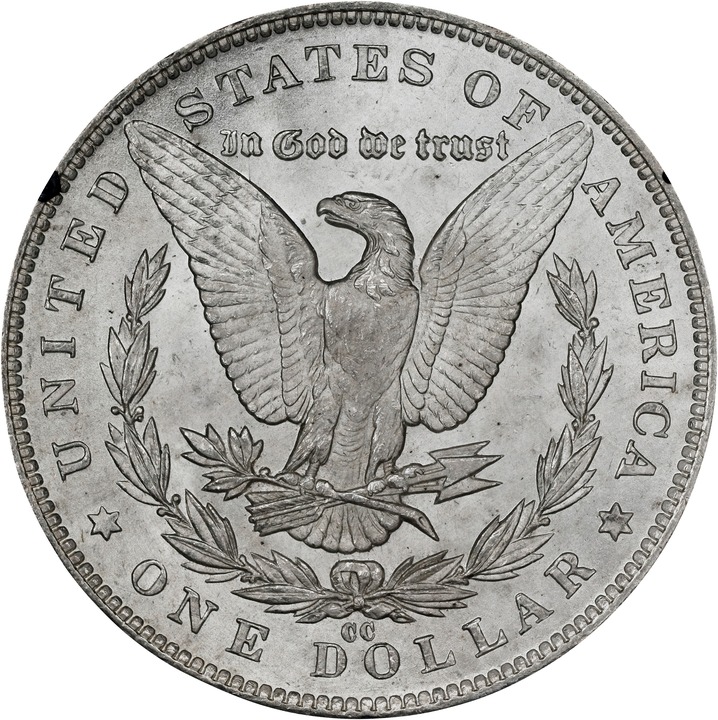 Morgan $1  Carson City Mint, GSA Hoard Hard package [Type] MS60 thumbnail 4