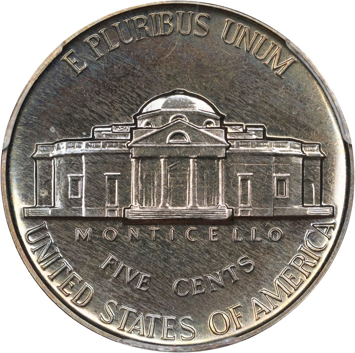 1938 5c Jefferson PR68 CAC thumbnail 2