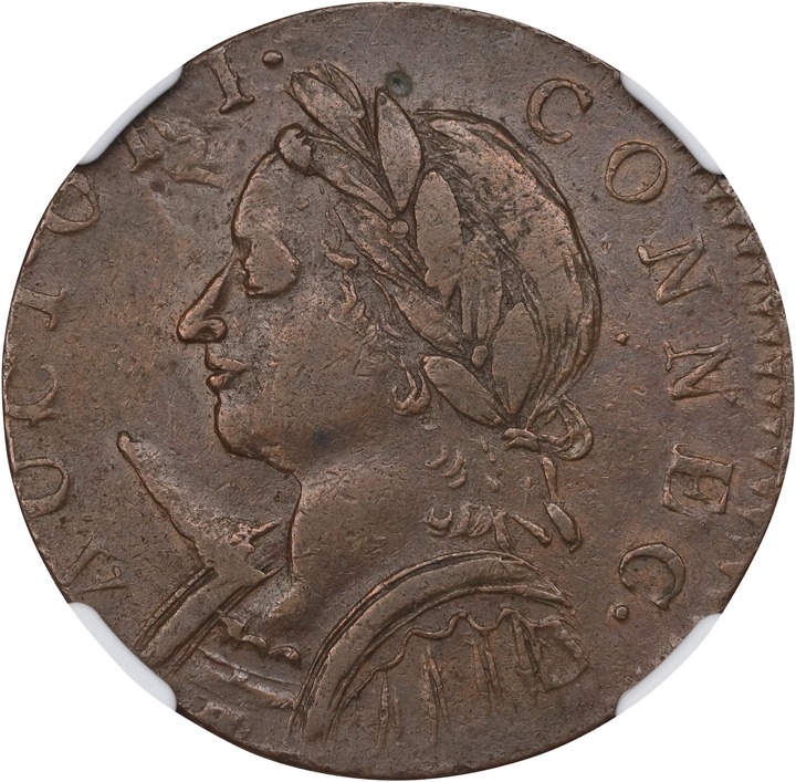 1787 Copper Connecticut, Mailed Bust Left, Horned MS BN MS60 BN thumbnail 24