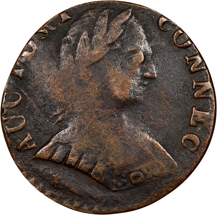 1788 Copper Connecticut, Mailed Bust Right, Small Head MS BN AU55 BN thumbnail 3