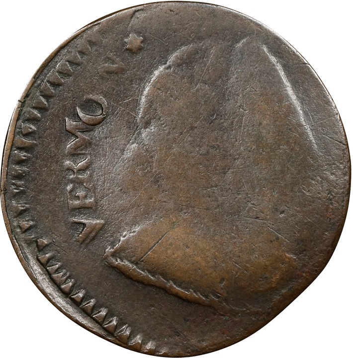 1788 Copper Vermont, Bust Right, Backward C MS BN thumbnail 2
