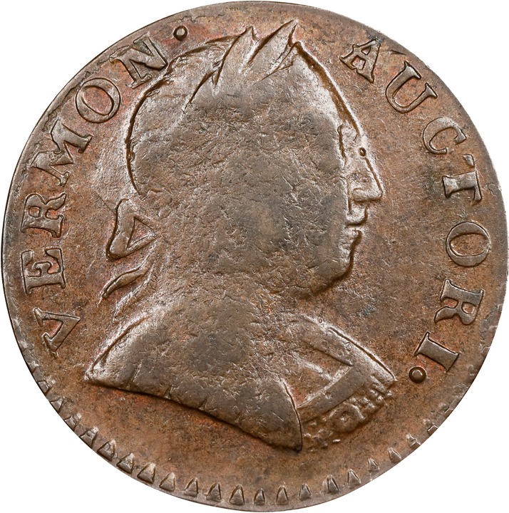 1787 Copper Vermont, Bust Right MS BN thumbnail 4