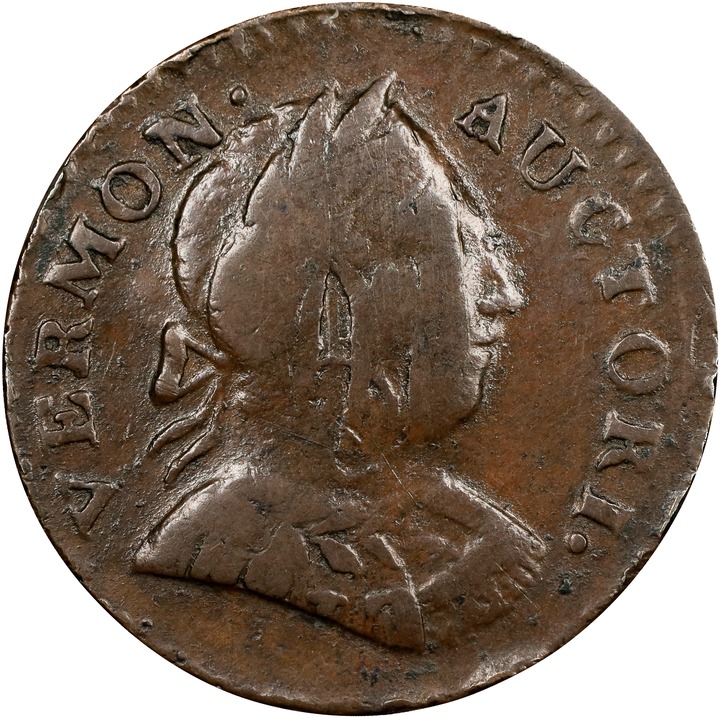 1787 Copper Vermont, Bust Right MS BN thumbnail 5