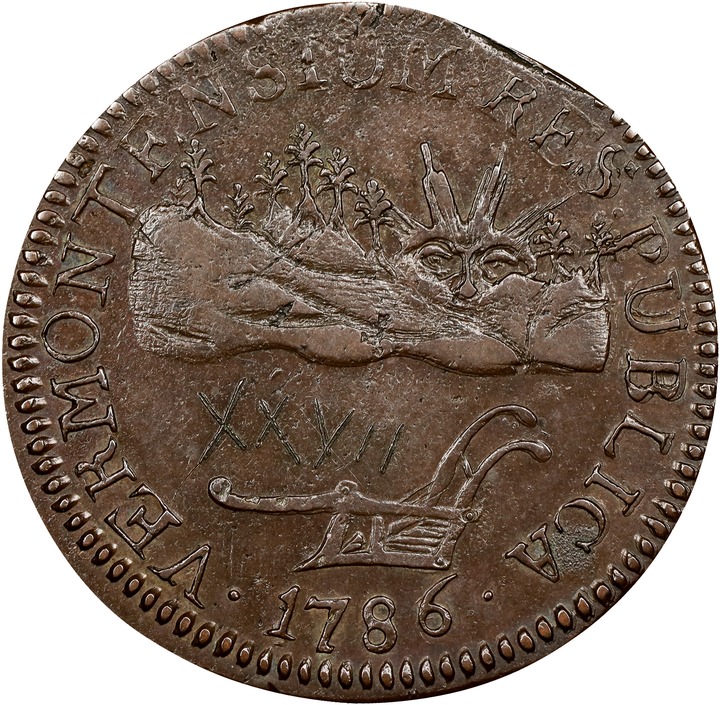 1786 Copper Vermont, VERMONTENSIUM MS BN thumbnail 6