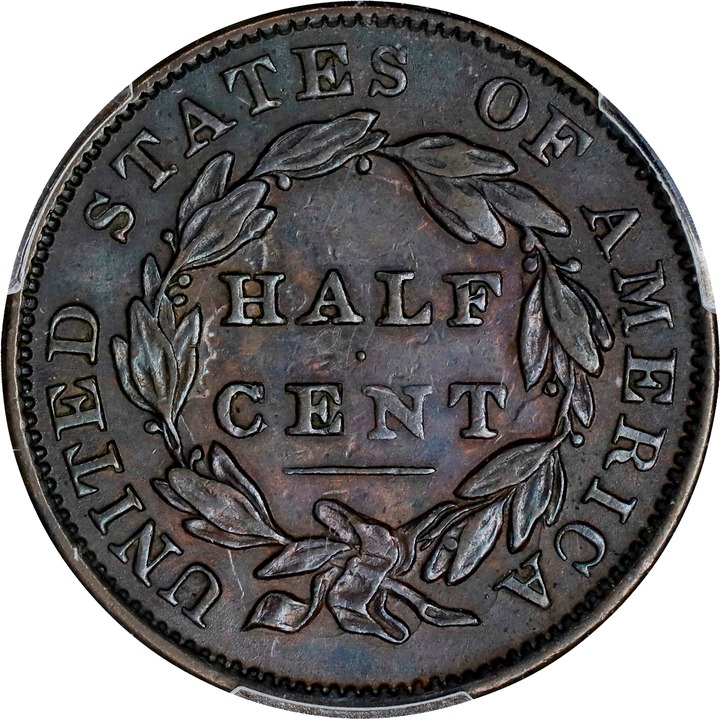 1834 1/2c MS BN XF45 BN thumbnail 2