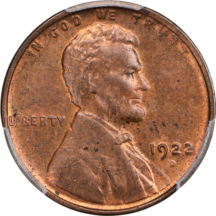 1922-D 1c MS RB MS63 RB CAC thumbnail 3