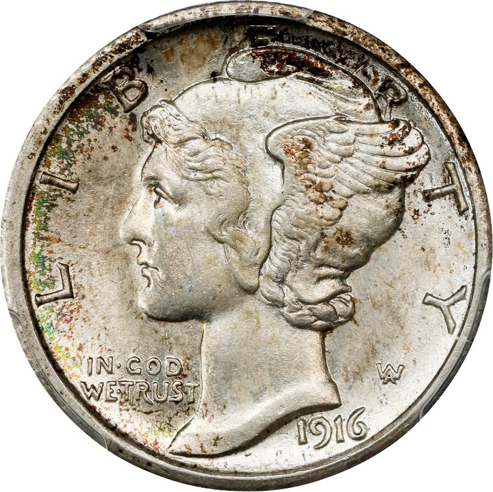 1916-S 10c Mercury MS thumbnail 6