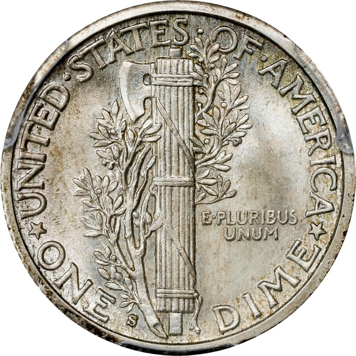 1916-S 10c Mercury MS64 thumbnail 2
