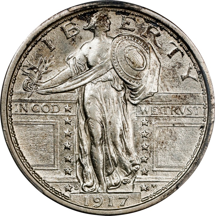 1917-S 25c Type 1 MS thumbnail 8