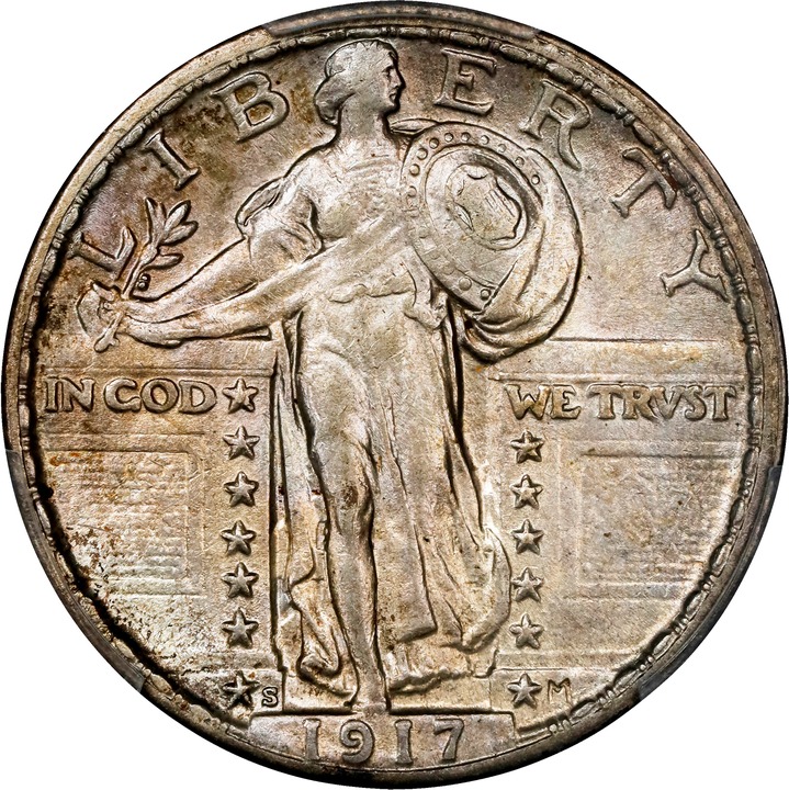 1917-S 25c Type 2 MS thumbnail 7
