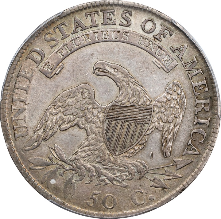 1811/10 50c Punctuated Date XF40 thumbnail 2