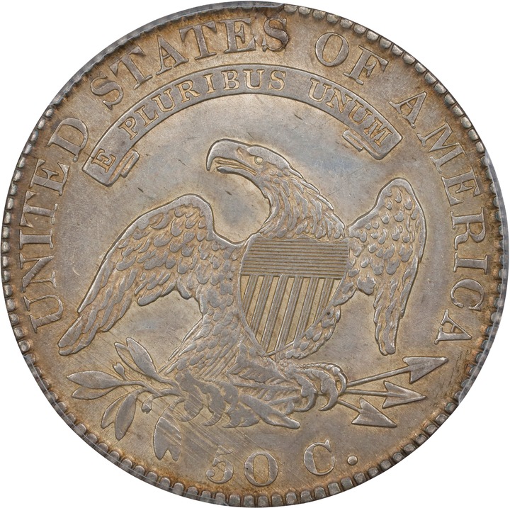 1820 50c Curl Base 2, Small Date AG3 thumbnail 6