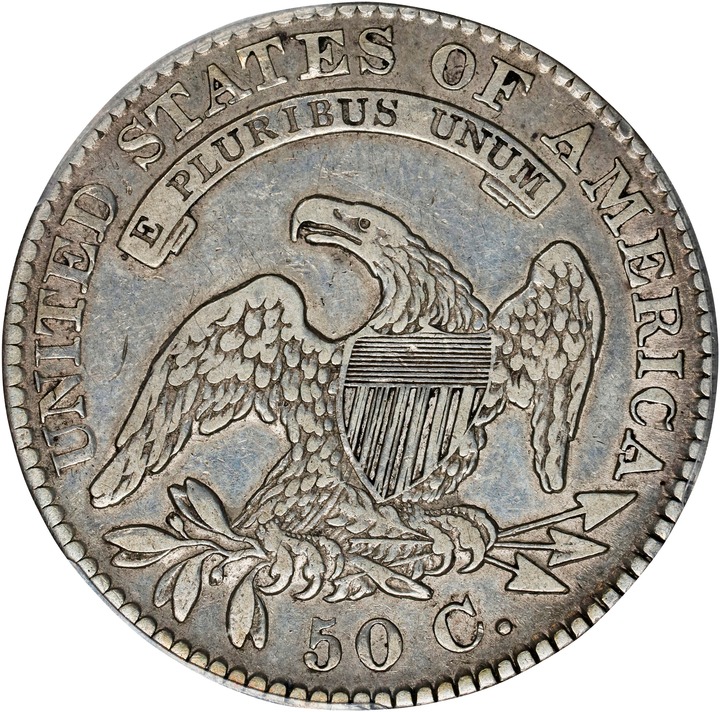 1828 50c Square Base 2, Small 8s, Small Letters F15 CAC thumbnail 12