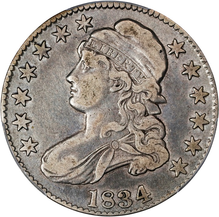 1834 50c Large Date, Large Letters MS thumbnail 5