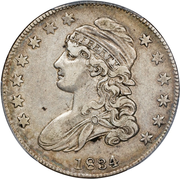 Image for 1834 50c Small Date, Small Letters XF45