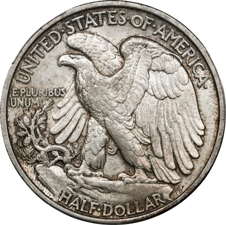 1918 50c AU58 thumbnail 2